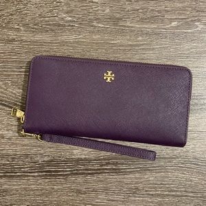 Tory Burch purple wallet